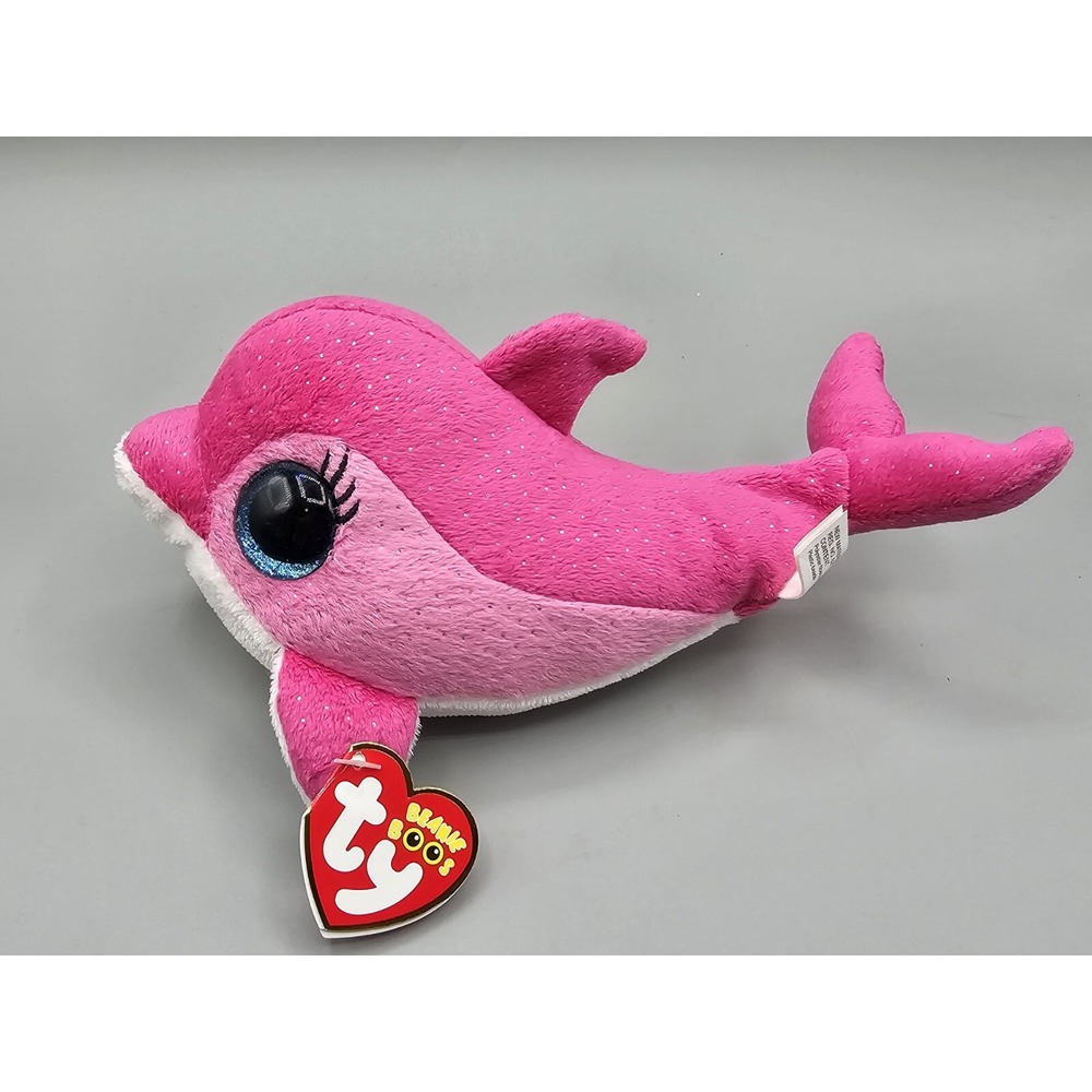 TY BEANIE BOOS -‎ SURF the 6" DOLPHIN - EUC- Retired